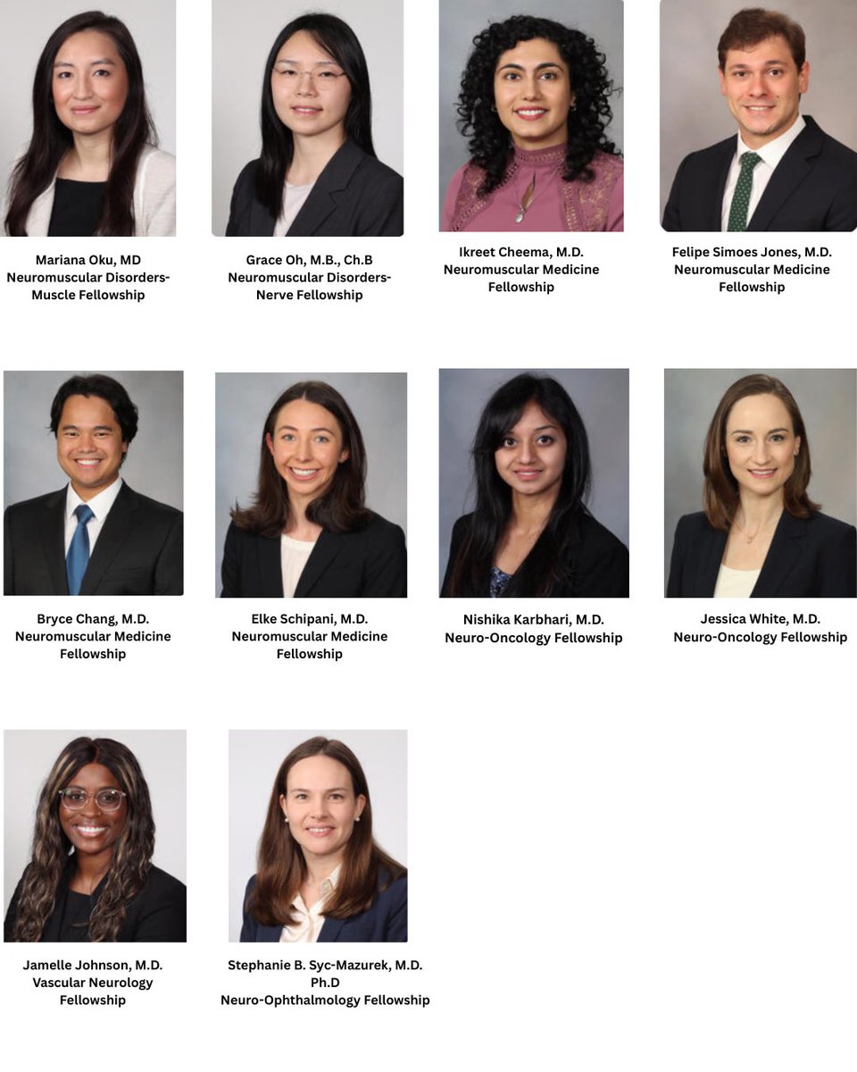 Introducing the incredible Mayo Neurology Fellows class of 2025-2026🎉