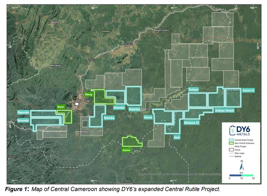 DY6 Metals has secured 3 new exploration licences -Biyan, Nlong &amp; Ayene - boosting our Central Rutile Project's landholding to 5,901km². They are adjacent to known mineralisation and high-grade results.
READ MORE: bit.ly/44VOpbT
$DY6.asx #rutile #exploration #miningnews