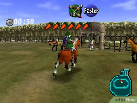 When I didn't speak English yet I thought the horse's name was 'Faster' because of the button prompt 😕