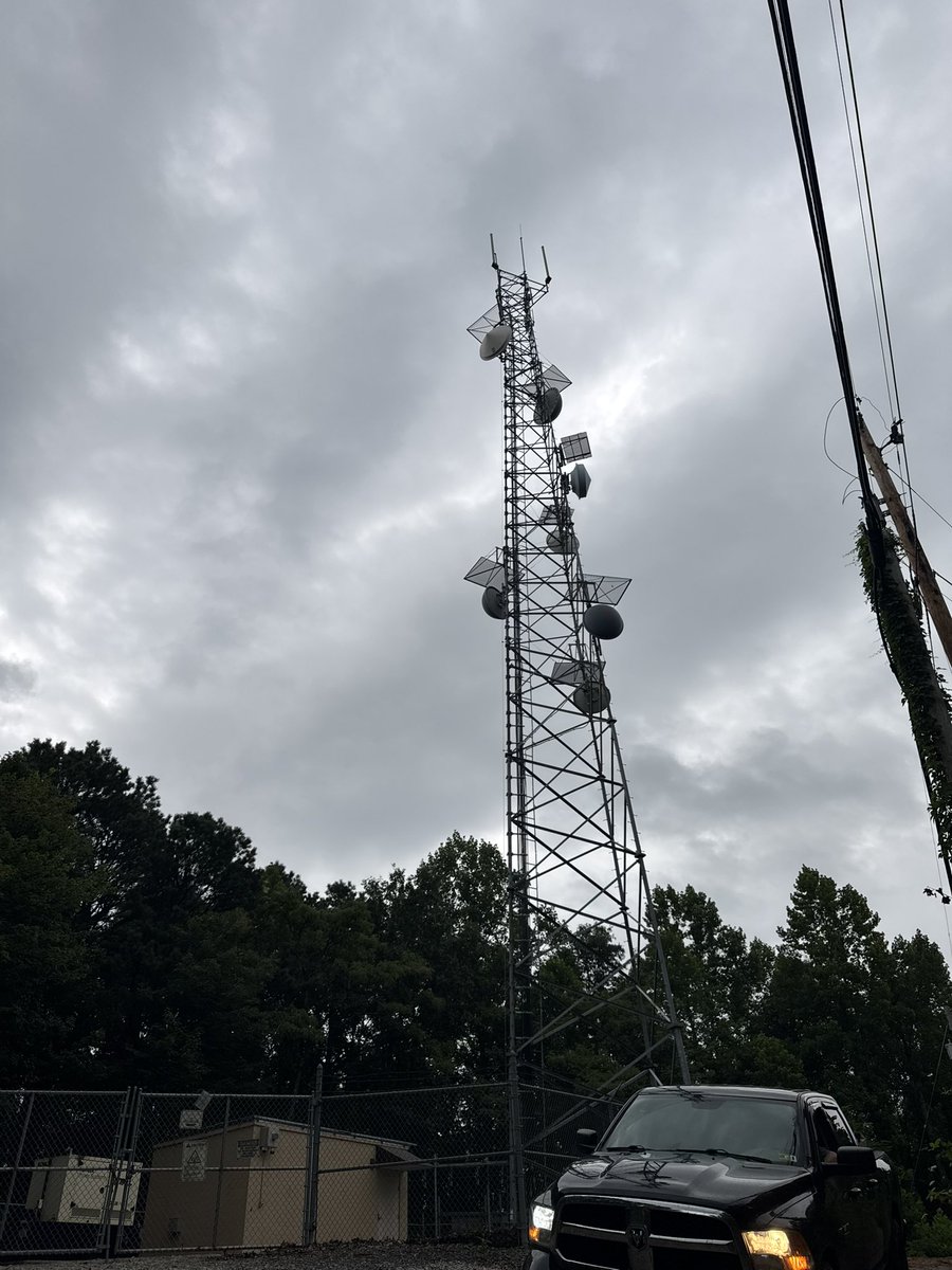 ann_gibeaut's tweet image. Took the truck up a mountain and checked out some radio towers. No snakes (very rare), we came prepared though.