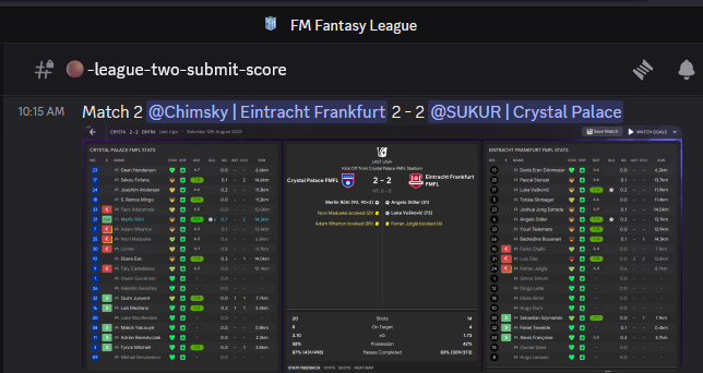 Football Manager Fantasy League tweet media