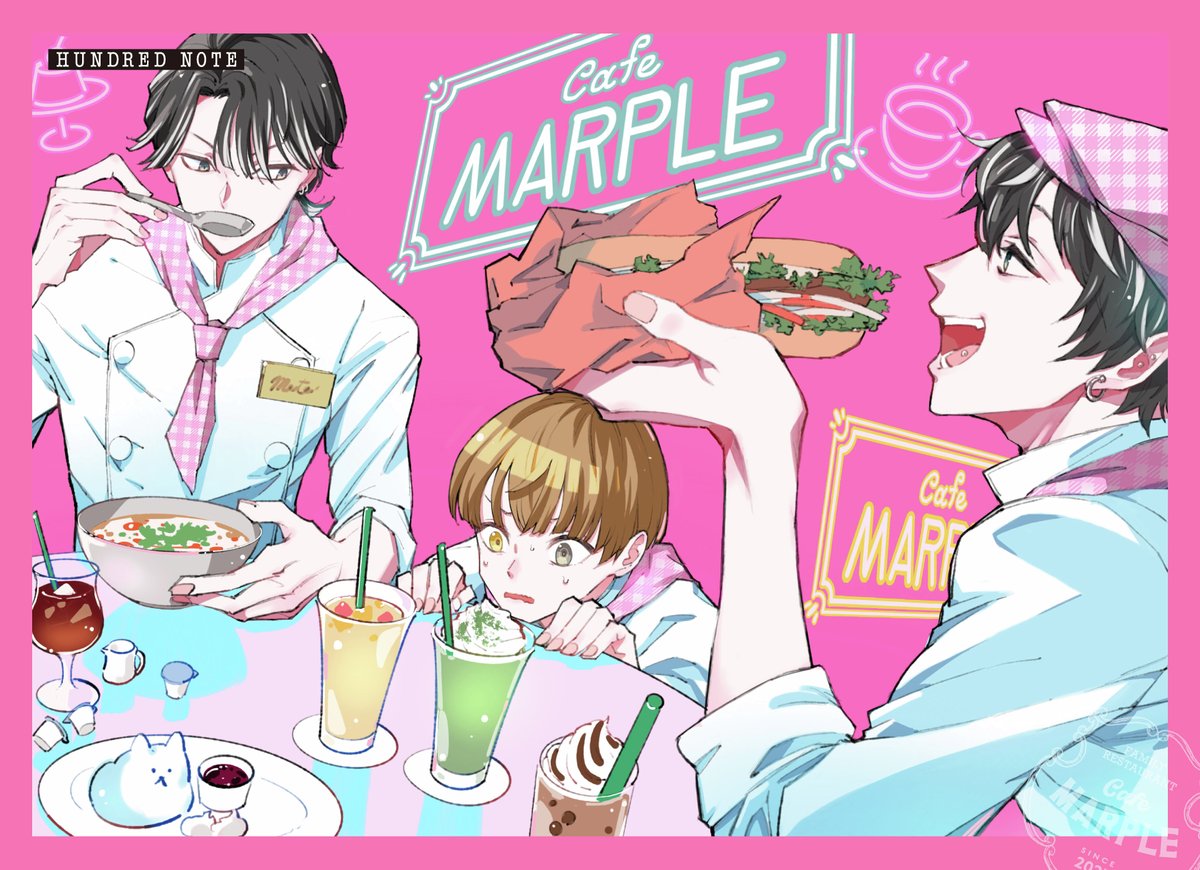 hundrednote100's tweet image. /
#ハンドレコラボカフェ🍔🍹
会場では日替わりで
特別ボイスドラマを上映中!!
\
#ナイトアウル の休憩中🍮
どんな会話をしているのか、ぜひ会場に聞きに来てね🐱
会場:Live Cafe Mixa (Mixalive TOKYO 9F)
開催期間:2025年7月18日(金)〜8月3日(日)
ご予約はこちら👇
stagecrowd.live/hn_cafemarple2…