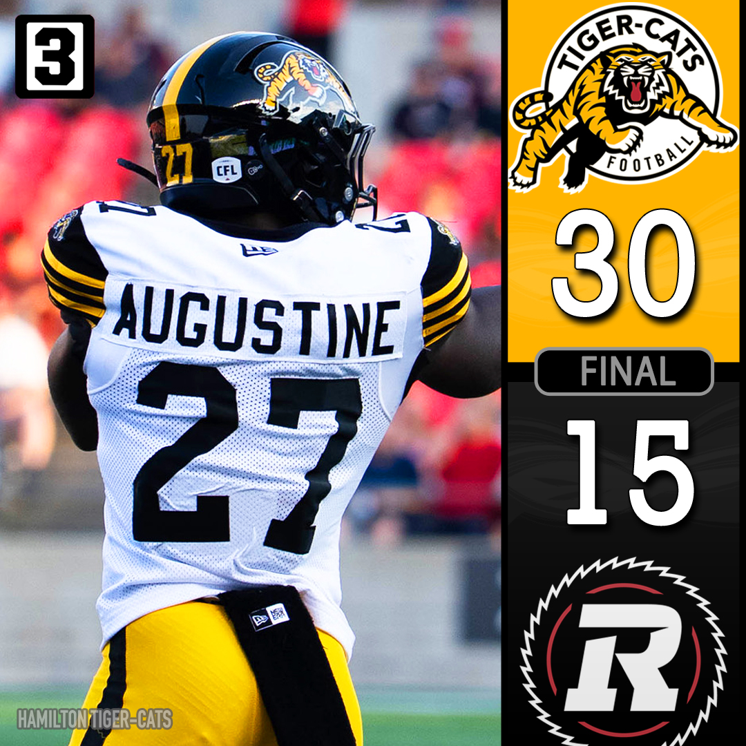 3DownNation's tweet image. The Hamilton Tiger-Cats have won FOUR in a row! 🐯
Johnny Augustine rushed for 85 yards, while Bo Levi Mitchell entered the CFL's top 10 in all-time passing yards.
#Ticats #Hamilton #Redblacks #Ottawa #CFL