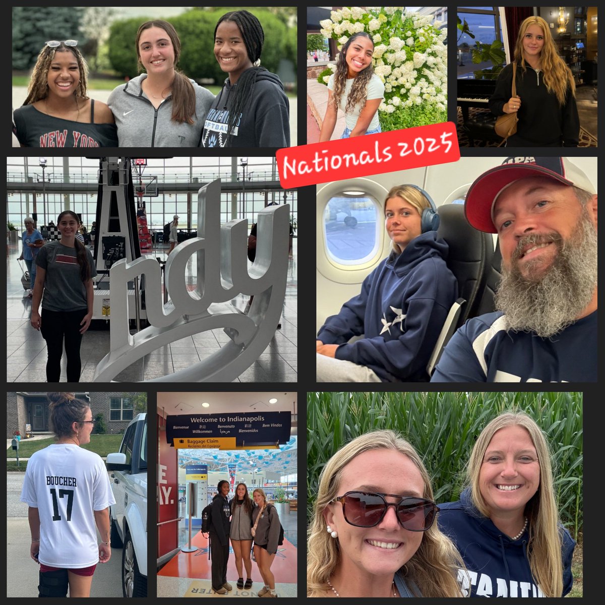 A few of our Mustangs families arriving in Indiana earlier today‼️ Find us Monday morning  at Grand Park, Field D21, 9️⃣am. Let's go 🐎❗️