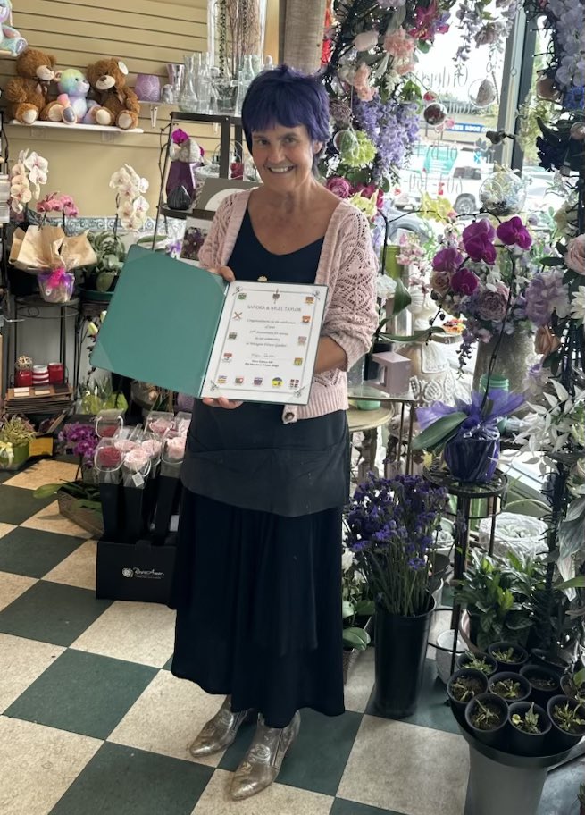 MarcDalton's tweet image. Celebrating 25 years of Westgate Flower Shop! 🌸
Sandra &amp;amp; Nigel have helped our community mark life’s biggest moments — joyful &amp;amp; difficult. Thank you for 25 years of beauty, care &amp;amp; connection. Here's to many more!
#ShopLocal #MapleRidge #westgateflower
