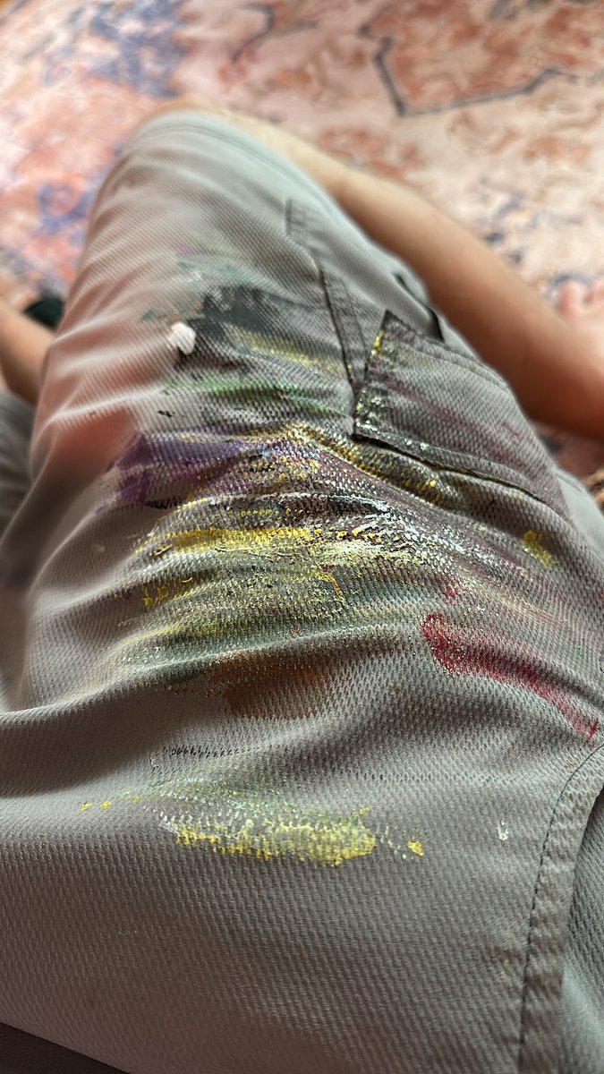 I learned quite a few things from <a href="/BrentColman/">Brent & Fred's Excellent Adventure</a> with painting. Using paste, how to pour, different techniques with spatula’s. The biggest take away? Wiping the brush/spatula/fingers on the pants😂