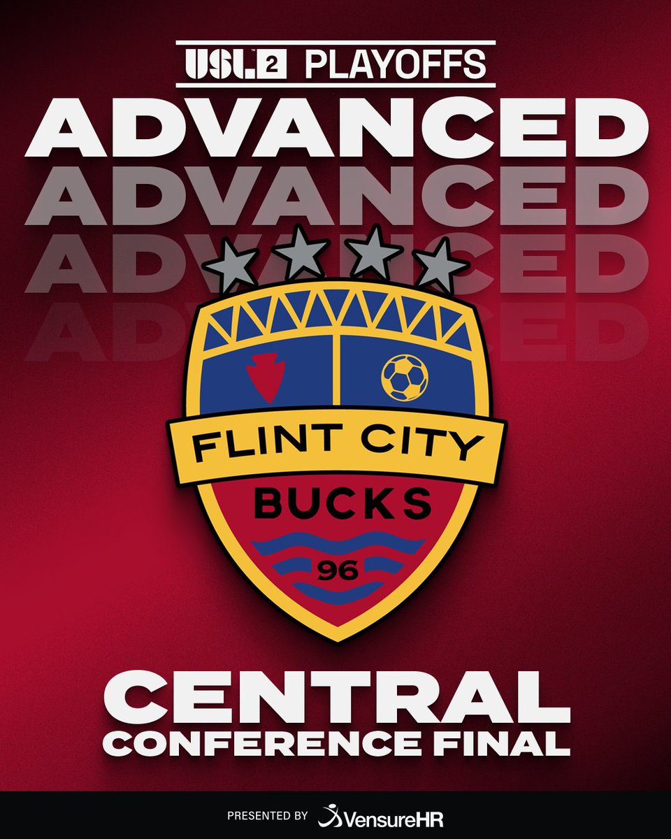 USLLeagueTwo's tweet image. 🔥 @FlintCityBucks are moving on!
Central Conference Final, here they come! 👀