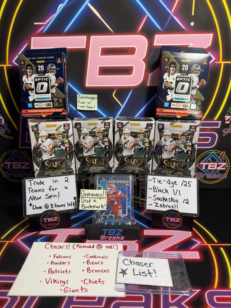 TBZBreaks's tweet image. LIVE AT 10:30 PM EST ON WHATNOT!!

Premium Football Card Breaks!!!

TBZBreaks on WhatNot!!

#WhatNot #CardBreaks #FootballBreaks #Breaks