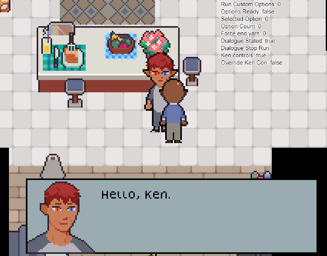 H0ndredEx's tweet photo. (repost)
Progress on a game i’ve worked on here and there.
Recently added a lot of dialogue functionality!
Tagged interactions can be brought up in conversation with tagged characters.
#gamedev #gdevelop #pixelart https://t.co/CdxFmube5i