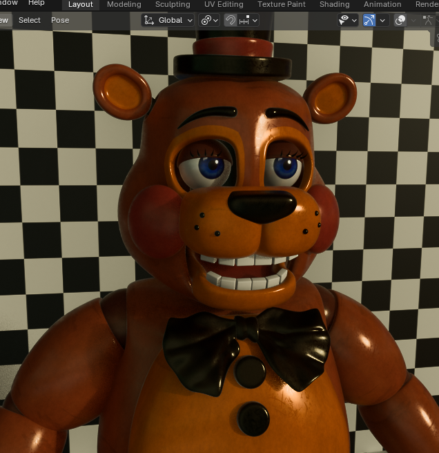 LazyCoffe19's tweet image. StylizedToyFreddy Showcase!

Model By: @LazyCoffe19 (Me)
Mats By: @OFICIALEITAN 

#Blender #FNaF #Stylized #Render #3D #Model #Showcase #EpicModel