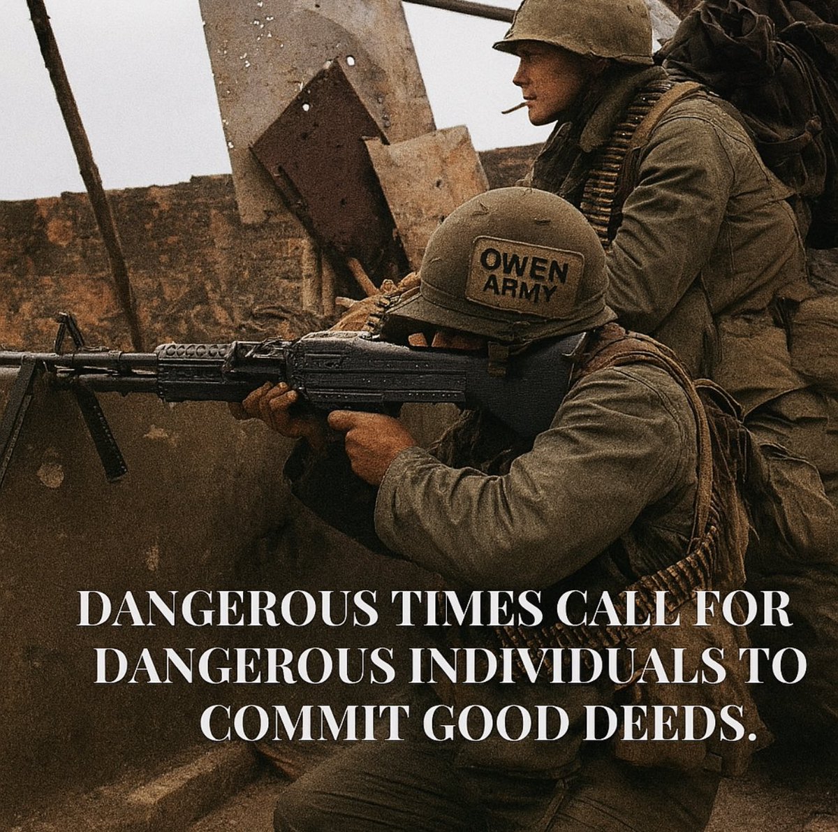 BlackRifle_Co's tweet image. ⚔️ DANGEROUS TIMES CALL FOR DANGEROUS PEOPLE TO DO GOOD ⚔️
We’re not interested in influencers.
We’re not looking for keyboard warriors.
We’re recruiting dangerous individuals with disciplined hearts—
the kind of people who’ve been through hell and came back carrying others.
If…