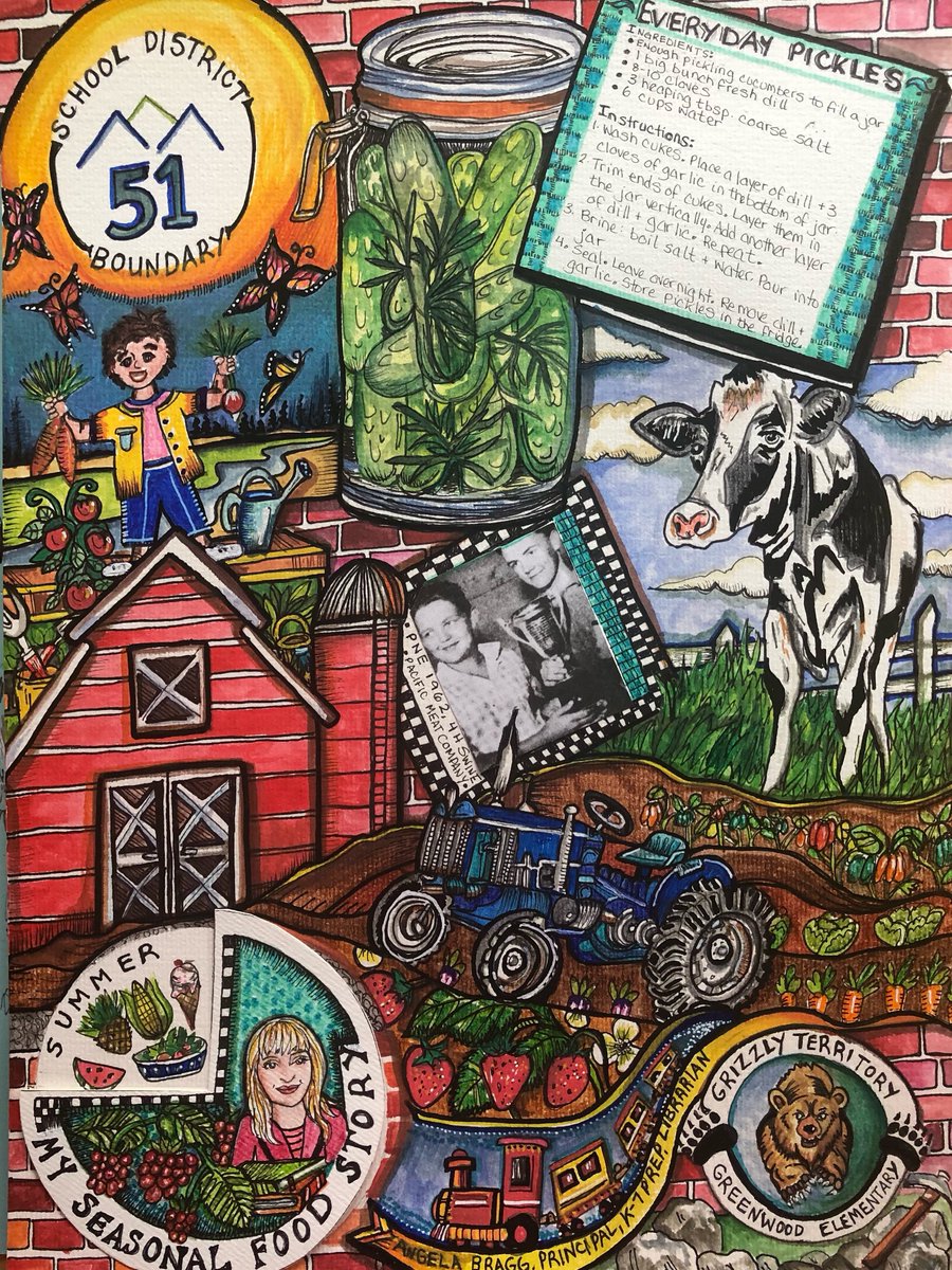 abcteacher45's tweet image. Sketchnotes for my agriculture in the classroom class complete with my mom’s everyday pickles recipe. You’re welcome! #agriculture #adventuresinteaching #summerclass #outdooreducation