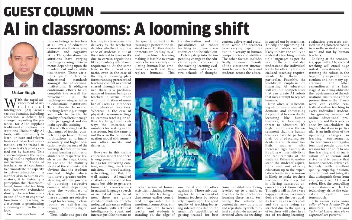 onkpar's tweet image. The growing number of online educational programmes and their acceptance by stakeholders in higher education in particular is an indication of the upcoming changes in learning environments. 
#EducationForAll #artificial #intelligence #Robot #Online #teacher #teacherstudent #class