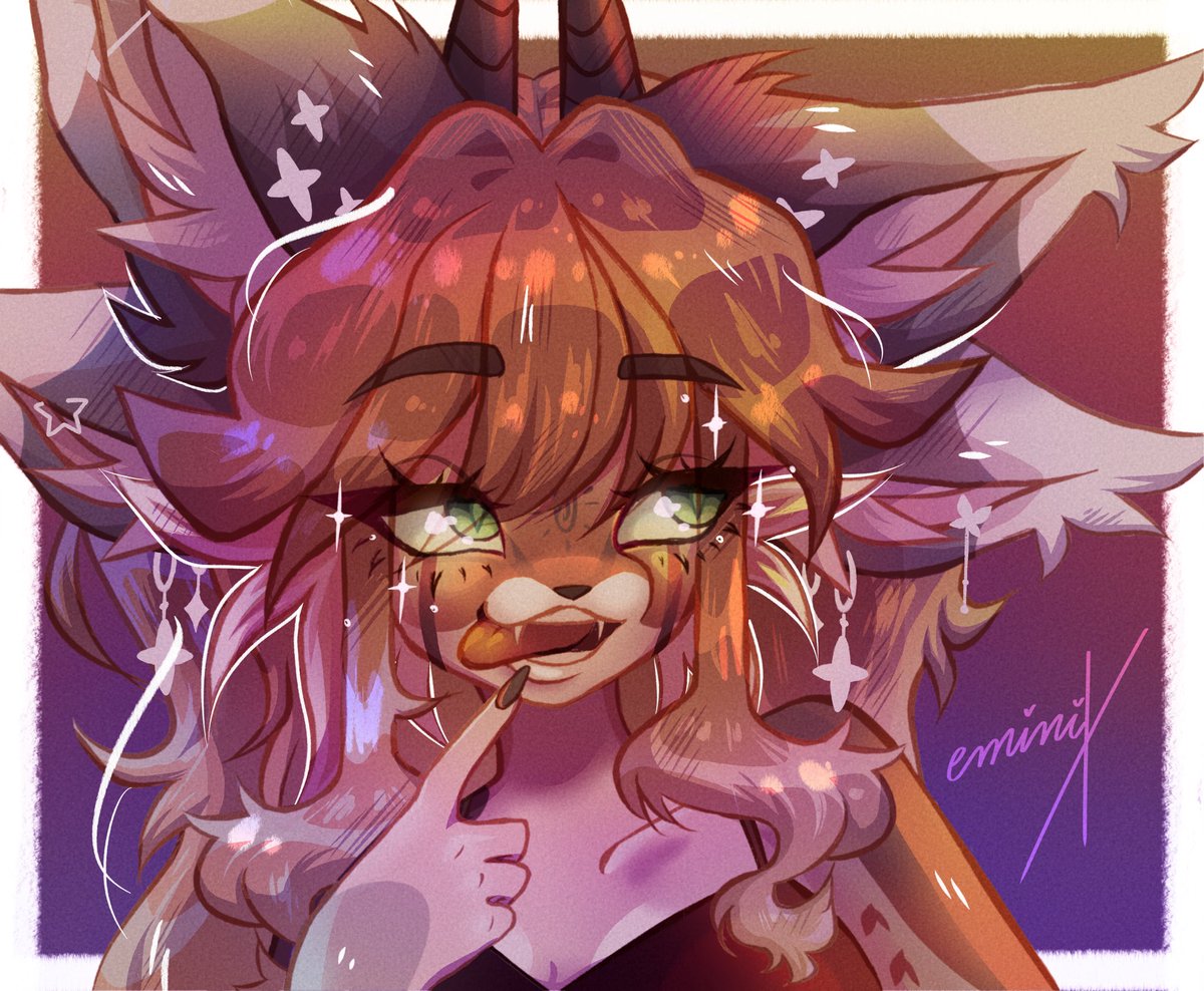 its_eminix's tweet image. Guys guys guys! I drew this ÖvÖ All by myself💛🧡🩷💜
#furryartist #fursona #digitalart