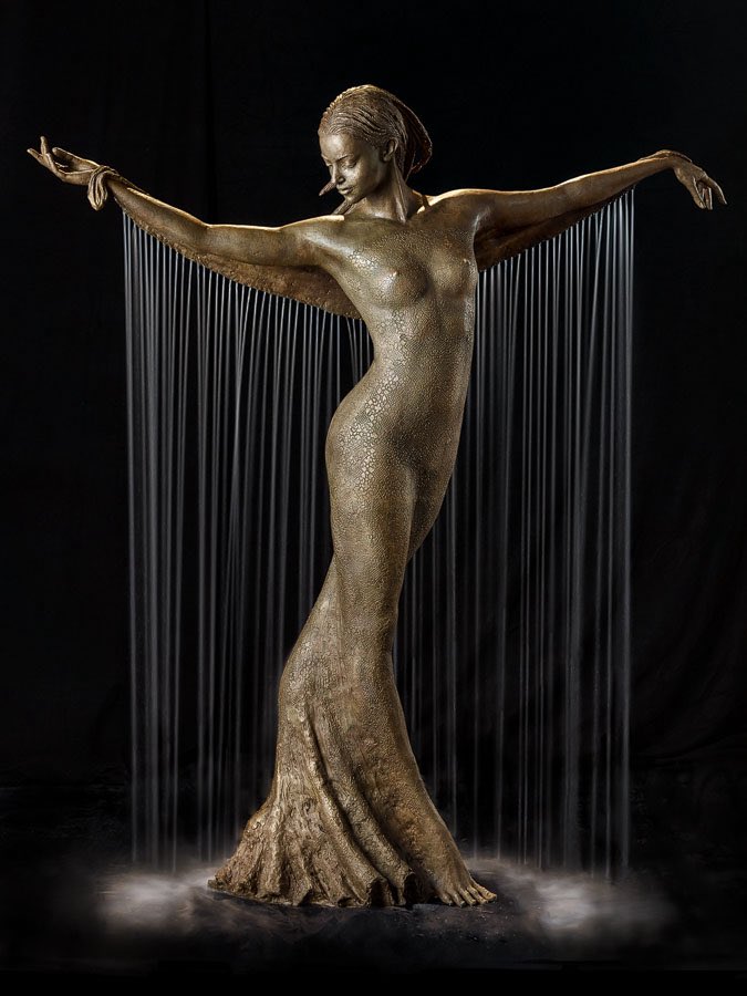 r2d2c3poacco's tweet image. 何度見ても素晴らしいポーランドの彫刻家M. Chodakowskaの噴水。