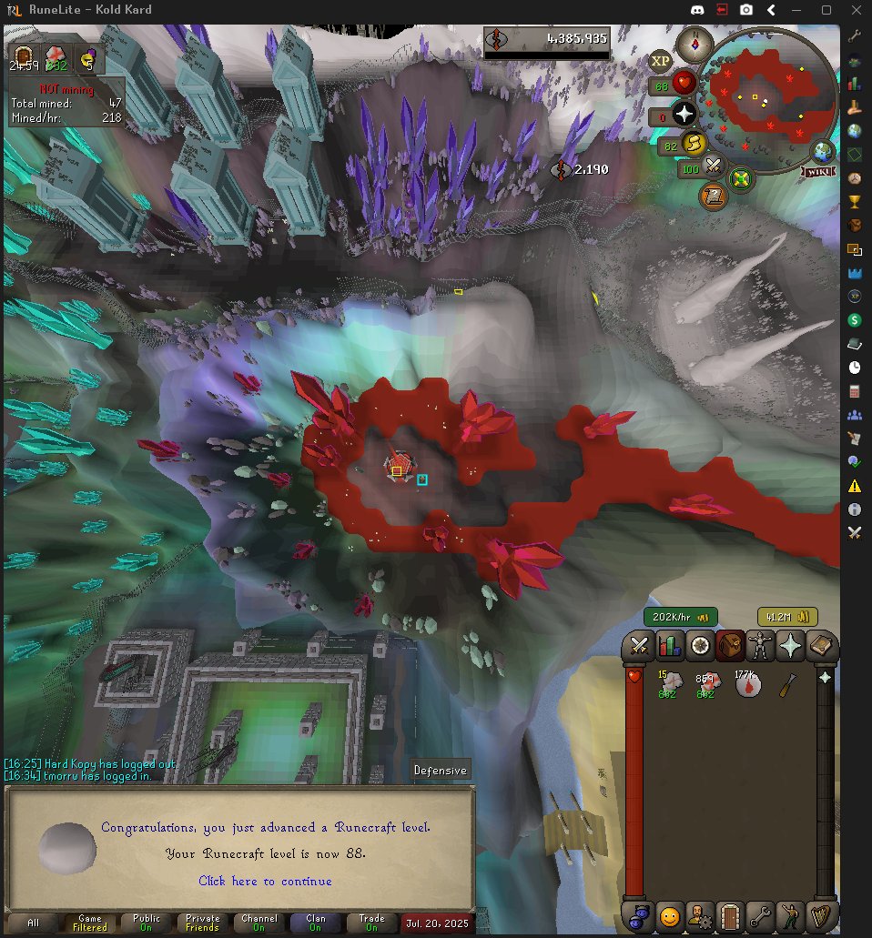 CuzzoScape's tweet photo. 88 Runecrafting!
RSN: Kold Kard
#Twitch: CuzzoScape (https://t.co/fXRmuoDZPA) #Runescape #OldSchoolRunescape #OSRS #Jagex #MMORPG #TwitchStreamer #TwitchAffiliate #TwitchPartner #Streaming #StreamingNOW #Progress #Runecrafting #RunescapeDragonWilds #CuzzoScape https://t.co/XElE5DyvIB