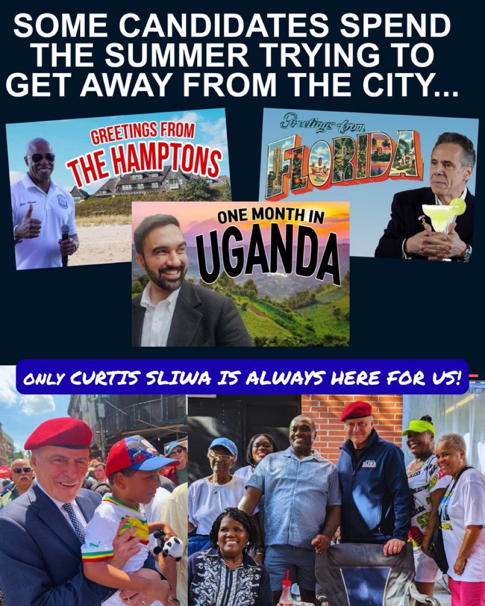 KingsCountyGOP's tweet image. Curtis Sliwa is always with us, always have and always will be. Unlike the other candidates in the race who are all on vacation, we need a Mayor who will show up and work with everyone to make life better in New York City.
Vote Curtis Sliwa for Mayor!
sliwafornyc.com