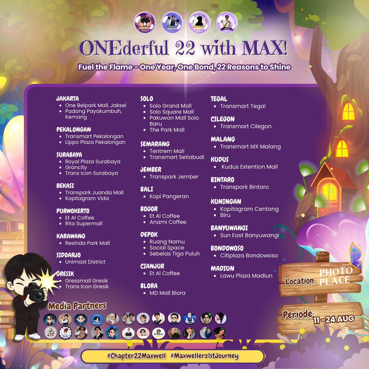 sandybbl155's tweet photo. 🌿 Photoplace
✨ ONEderful 22 with MAX!
📸 Fuel the Flame – One Year, One Bond, 22 Reasons to Shine
Birthday Photobooth Event
📍photoplace
🗓️ 11 - 24 Agustus 2025 https://t.co/ZbsH3C3Vpd