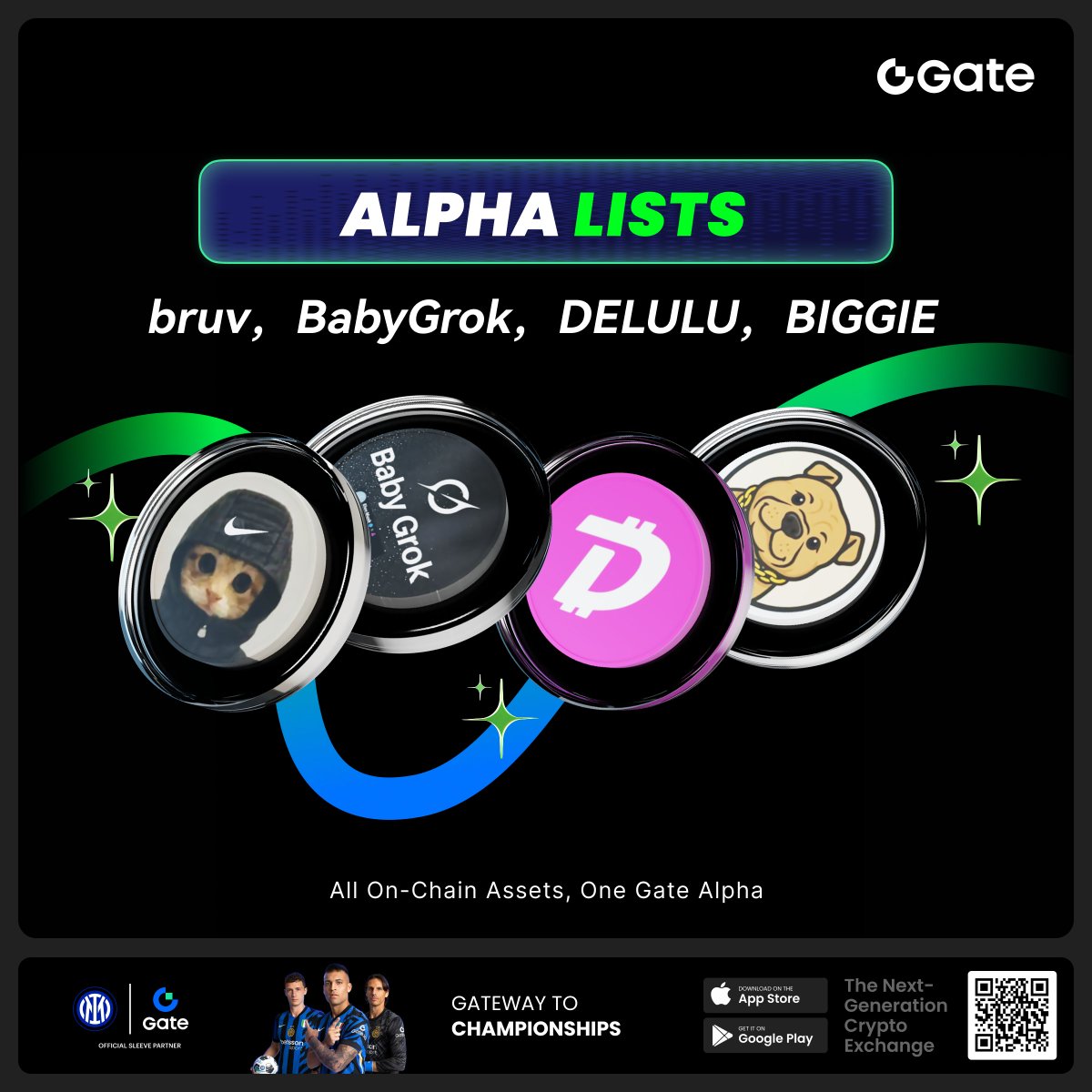 GateioAlpha's tweet image. Fresh listings on Gate Alpha: bruv, $BabyGrok, $DELULU and $BIGGIE
Trade early. Earn Alpha Points.
Stay ahead of the curve.
Discover the next narrative now on Gate Alpha— Gate’s one-stop on-chain trading portal
gate.com/alpha
#Gate #GateAlpha