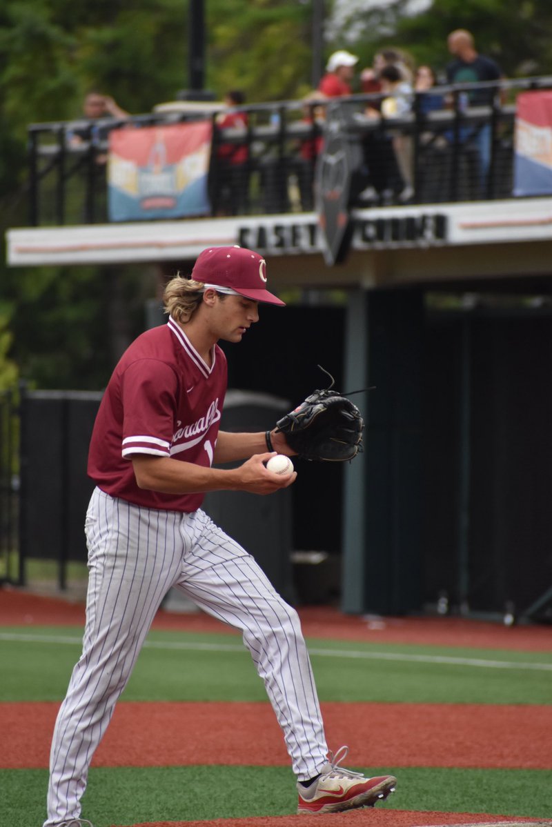 CorvKnights's tweet image. Corvallis salvages the series finale, edging the Drifters, 4-2. Starter Zach Johnson earned the win and Trey Swygart of @PortlandBSB registered the two-inning save.