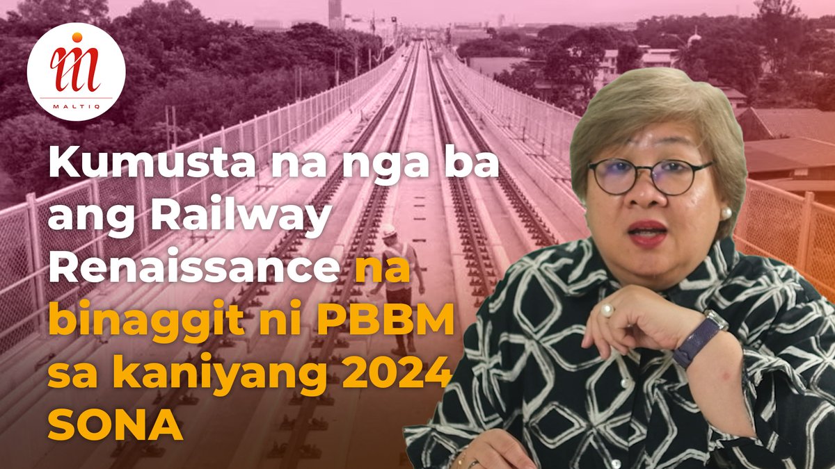 publicusasia's tweet image. Kumusta na nga ba ang "Railway Renaissance" na binaggit ni PBBM sa kaniyang 2024 SONA?
Alamin ang mga pananaw ni Prof. Malou Tiquia sa aming pinakabagong episode ng #MALTIQ
Watch here: youtu.be/FFhF4qs9UN8
Don’t forget to LIKE, SHARE, and SUBSCRIBE, and TAP the notification…