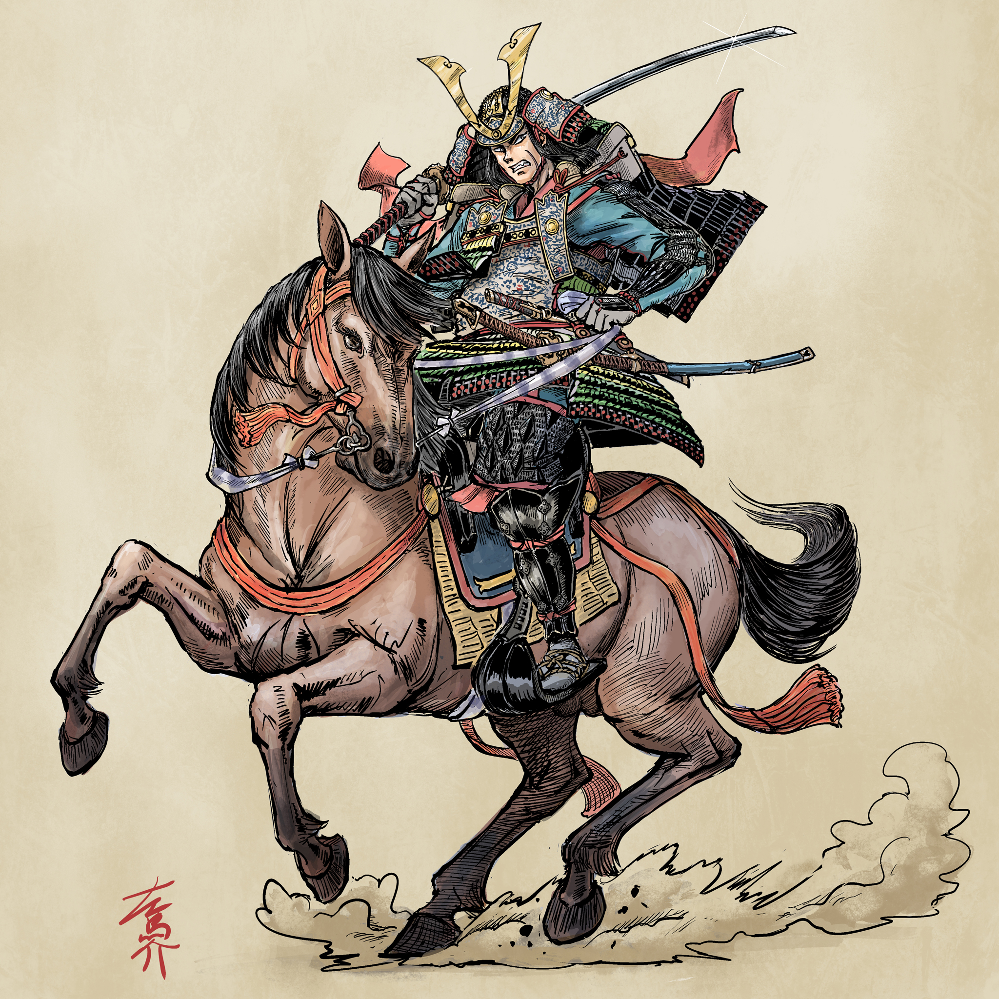 大清雍正年款小壺 】 五彩粉彩 騎馬合戦図 大和文華館【公式】 on X: