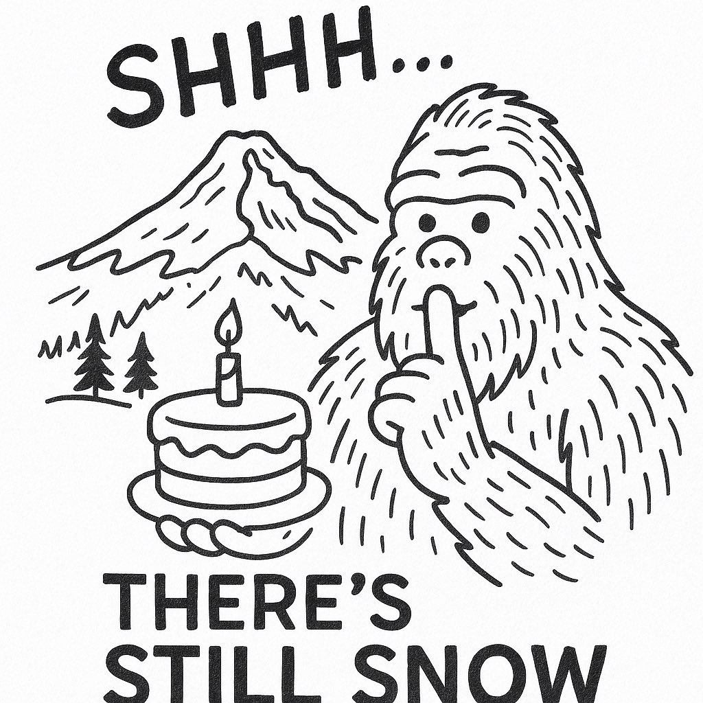 JeffHelfrichOR's tweet image. 🎉 BREAKING: Bigfoot spotted at Timberline Lodge… celebrating a birthday! 🏔️🕵️♂️ But shhh—your Rep is keeping the location top secret. There’s still snow on Mount Hood, folks. ❄️ Real news, no fake doodles here! Who’s ready for a Sasquatch sighting? Reply with your best Bigfoot…
