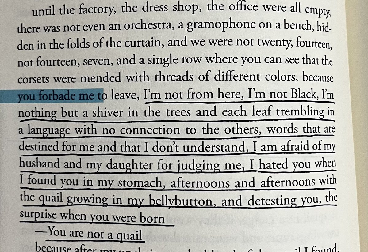 thethoughtofth1's tweet image. Spent some time reading first pages to decide on my next book. Once I started this one I couldn’t stop.
“-we want to be the size of what happens to us and we can’t do it,”
