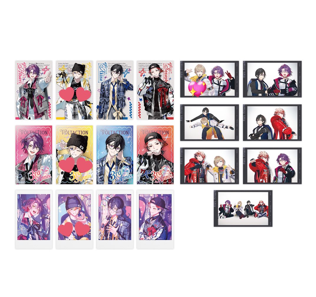 2fj_ykm's tweet photo. 【交換】 にじさんじ VOLTACTION ヴォルタクション 3rd 1st Anniversary 1周年 3周年 ランダムフォト風カード チェキ

譲】画像1
求】画像2,3

郵送での交換希望です。
纏めての方優先ですが、1枚からでもお気軽にお声がけ下さい。 https://t.co/FiY150Ag0K