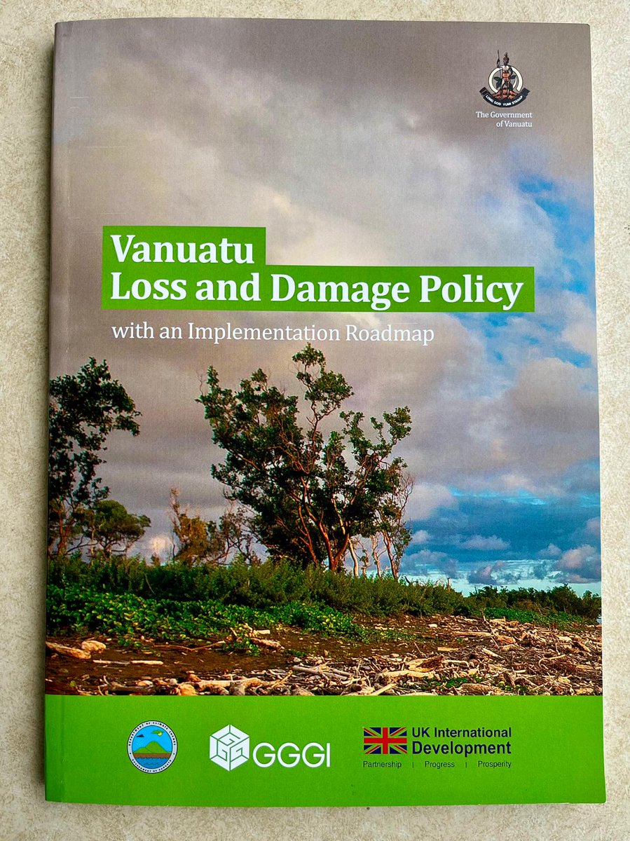 UNDP_Pacific's tweet image. Vanuatu’s Ministry of Climate Change Adaptation, Meteorology and Geo-Hazards, Energy, Environment and National Disaster Management has launched a national Loss and Damage Policy, marking a historic milestone in global climate action.
Read more: zurl.co/stuHu