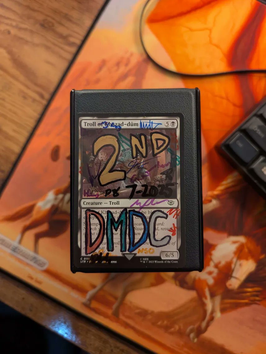 beaudoran's tweet image. 2nd at the DMDC monthly Duel Commander event with Deadpool, Trading Card

moxfield.com/decks/ZRyQwqg7…

#magicthegathering #mtg #papermagic #duelcommander #commander