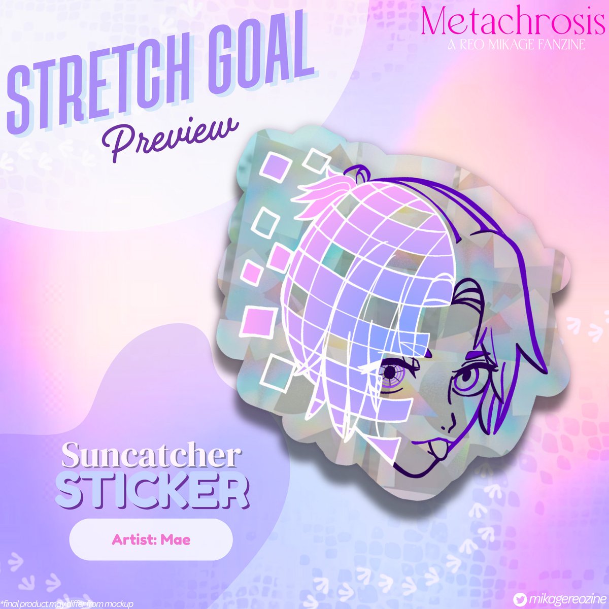 mikagereozine's tweet image. ๐ซ STRETCH GOAL SPOTLIGHT โจ
๐ Use metavision to be strategic like Reo and get a chameleon copy of this unlockable suncatcher sticker! Watch his power shimmer in the sunlight from the holographic shine!
๐ Share to help unlock this FREE bonus!
๐๏ธart by @unhingednagi