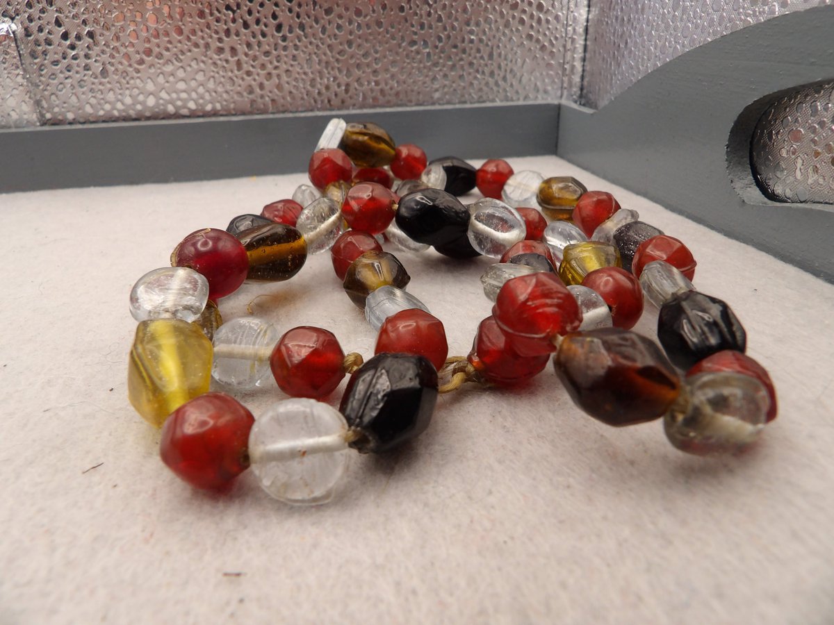 Strand no.29
Bohemia glass (amber and red) c.1800
Tabular, Venice c.1900