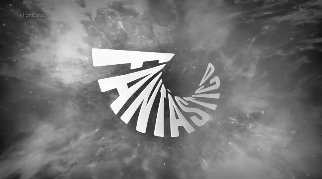Primeira vez que vejo a arte do Fantástico em preto e branco.

#PretaGil #Fantástico