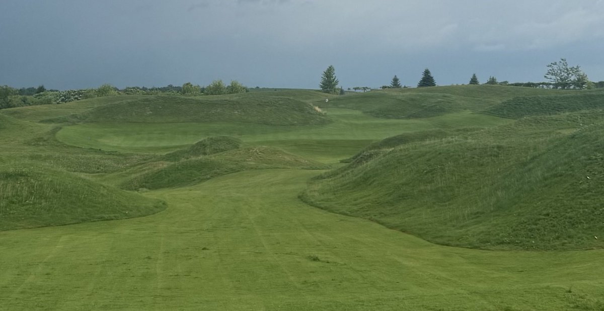 Cool view from the middle tee on the 4th hole at Uncle Henry’s Backyard.