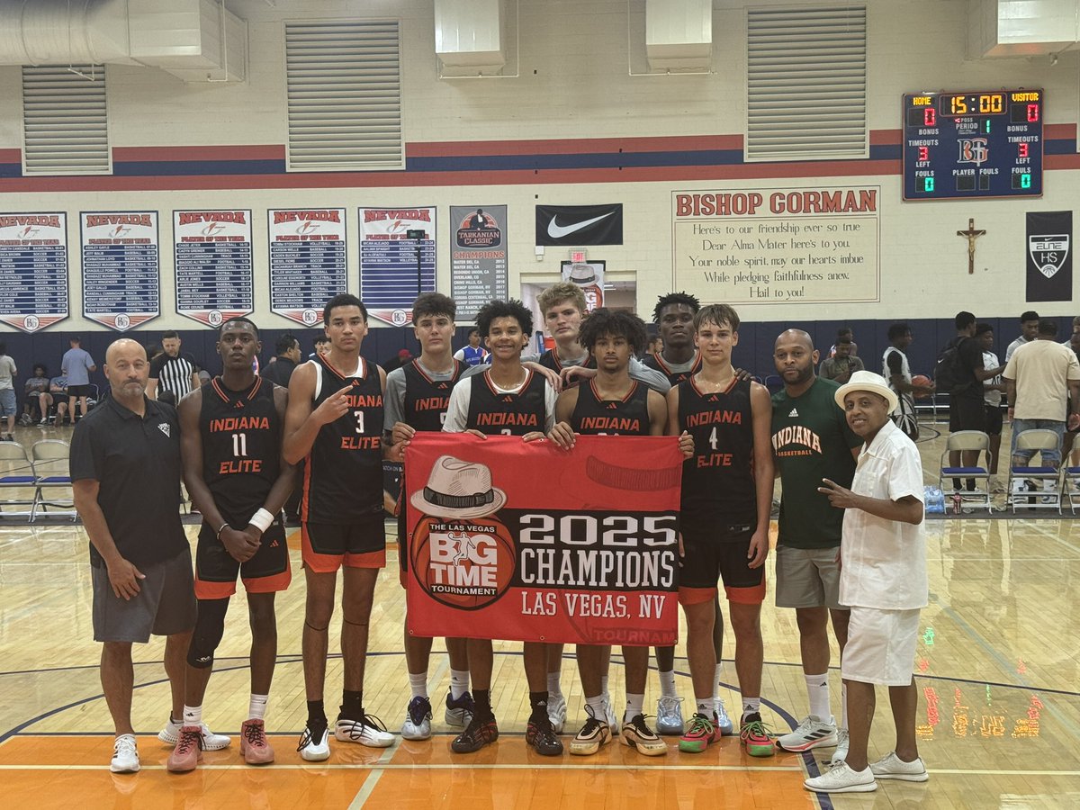 Indiana Elite Basketball (@indianaeliteie) on Twitter photo Las Vegas was OURS 🎰🏆
Congrats to Indiana Elite 2028 for winning the 15U <a href="/lvbigtime/">Las Vegas Big Time</a> Championship
And a big congratulations to Indiana Elite 2027 for playing up and winning the 17U Division of <a href="/lvbigtime/">Las Vegas Big Time</a> 💪🔥
More details to come… #BigTimeChamps #IEFAMILY Las Vegas was OURS 🎰🏆
Congrats to Indiana Elite 2028 for winning the 15U <a href="/lvbigtime/">Las Vegas Big Time</a> Championship
And a big congratulations to Indiana Elite 2027 for playing up and winning the 17U Division of <a href="/lvbigtime/">Las Vegas Big Time</a> 💪🔥
More details to come… #BigTimeChamps #IEFAMILY