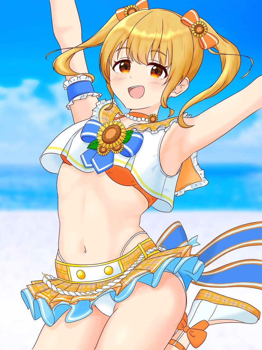 keimoumiCX's tweet photo. リリース1500日目に、1000日の時みたいにいきなり他メンバーの分のソレイユホットサマーが実装されたりしないかな〜
 #アイプラ_FA  #海の日 https://t.co/cBG1vNDHM7