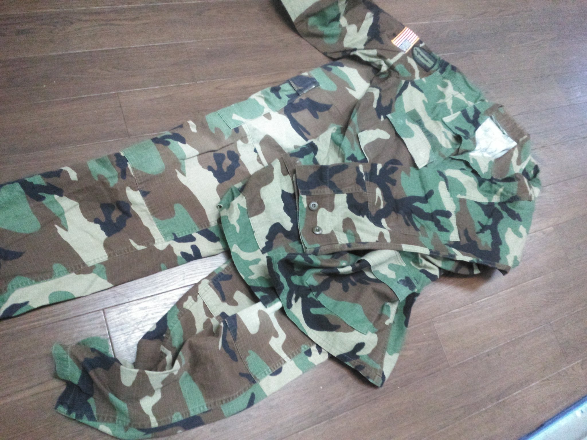 特殊戦仕様　ウッドランド迷彩服　スモールレギュラー 楽天市場】アメリカ軍 BDU ジャケット USED JB022UN 【ウッド