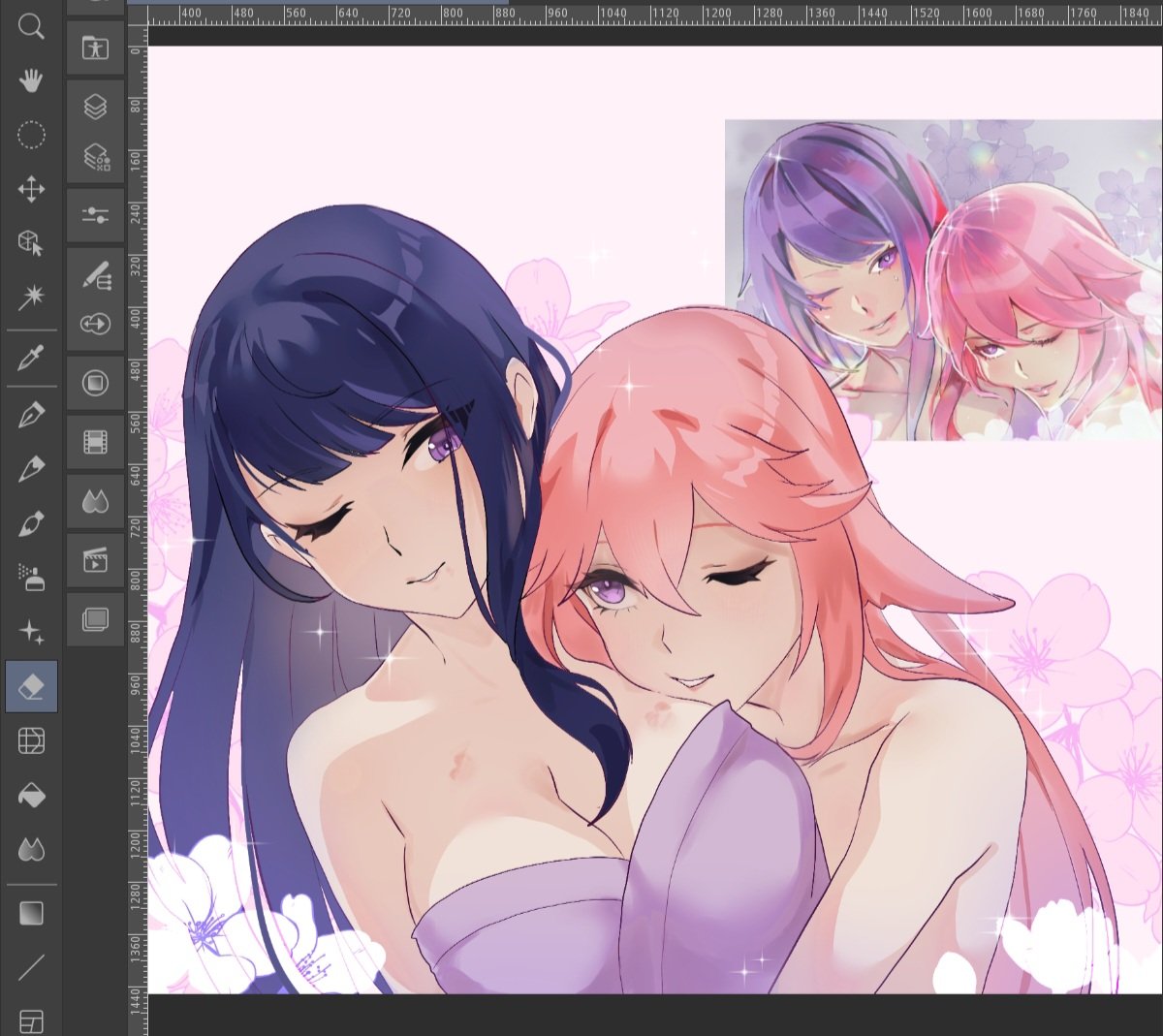 AoiAbyss's tweet image. Me dió por hacer un redraw de este fanart EiMiko yyyyyy siento que antes coloreaba mejor xd