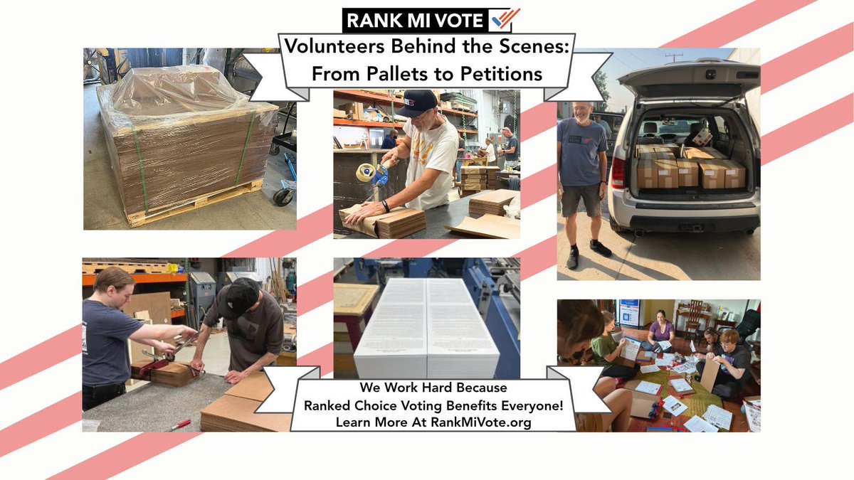 RankMIVote's tweet image. 🖊️ What a weekend!
We just wrapped up our first weekend of signature gathering — and the energy was incredible. From art fairs to farmers markets, Rank MI Vote volunteers were out across Michigan collecting signatures and talking with voters about Ranked Choice Voting.
🌟 This…