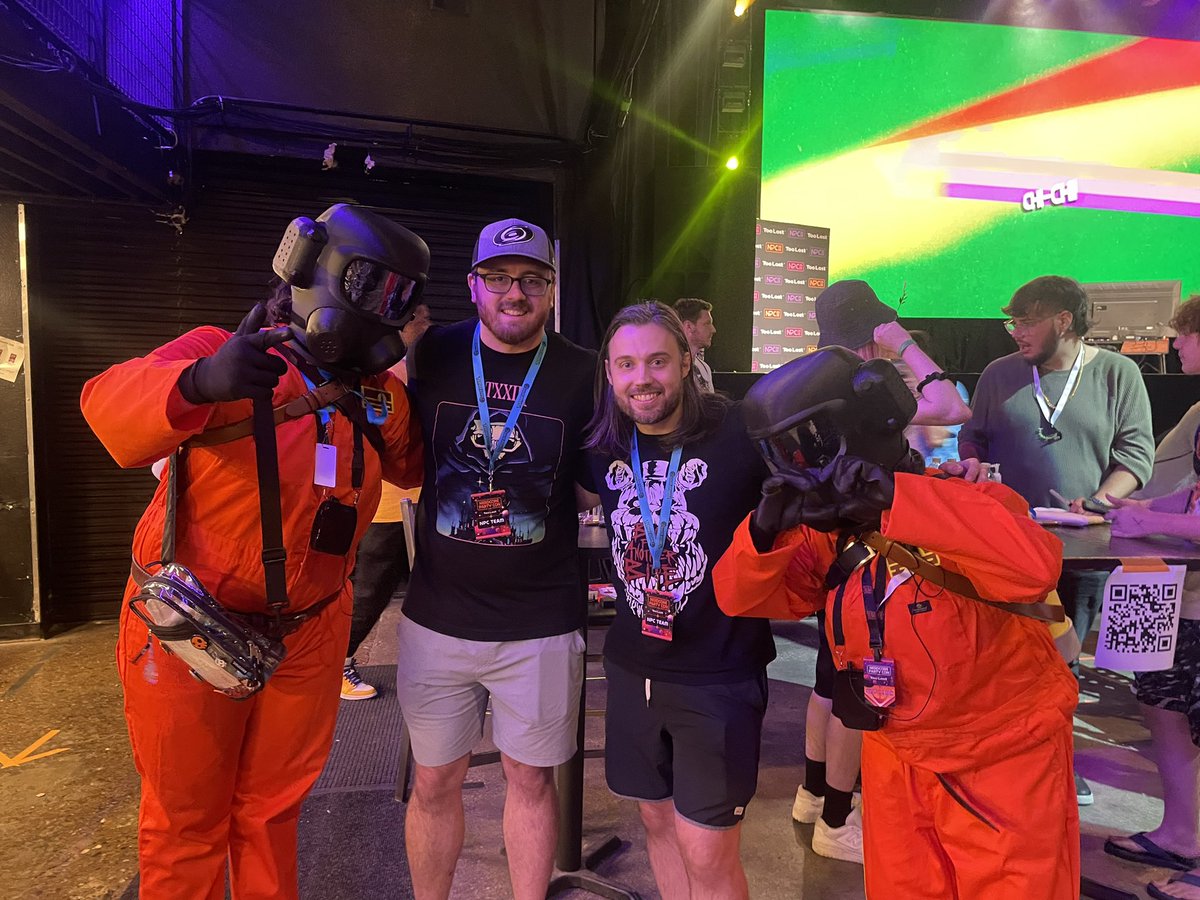 ProfCsChaos's tweet image. Had an absolute blast at NPC this year; thank you across the board to @ChaoticK9 , @JTMusicTeam , @LivingTombstone , @longestsoloever and every other artist we met up with throughout the event. You guys were awesome to chat with and we can’t wait to go back next year! #NPC2025