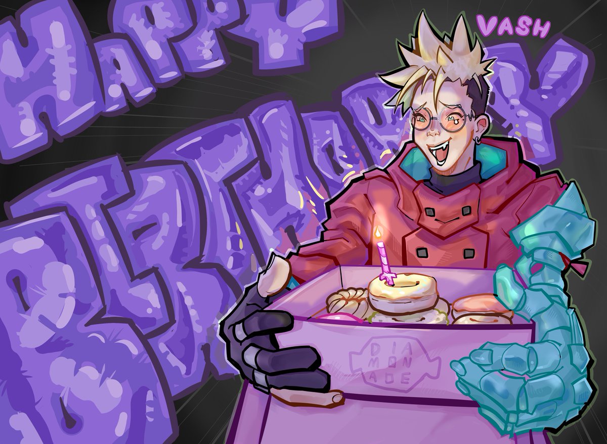 Diam0nade's tweet photo. Happy Birthday to my fav!!
#HappyBirthday_Vash https://t.co/uAQymZEqeJ