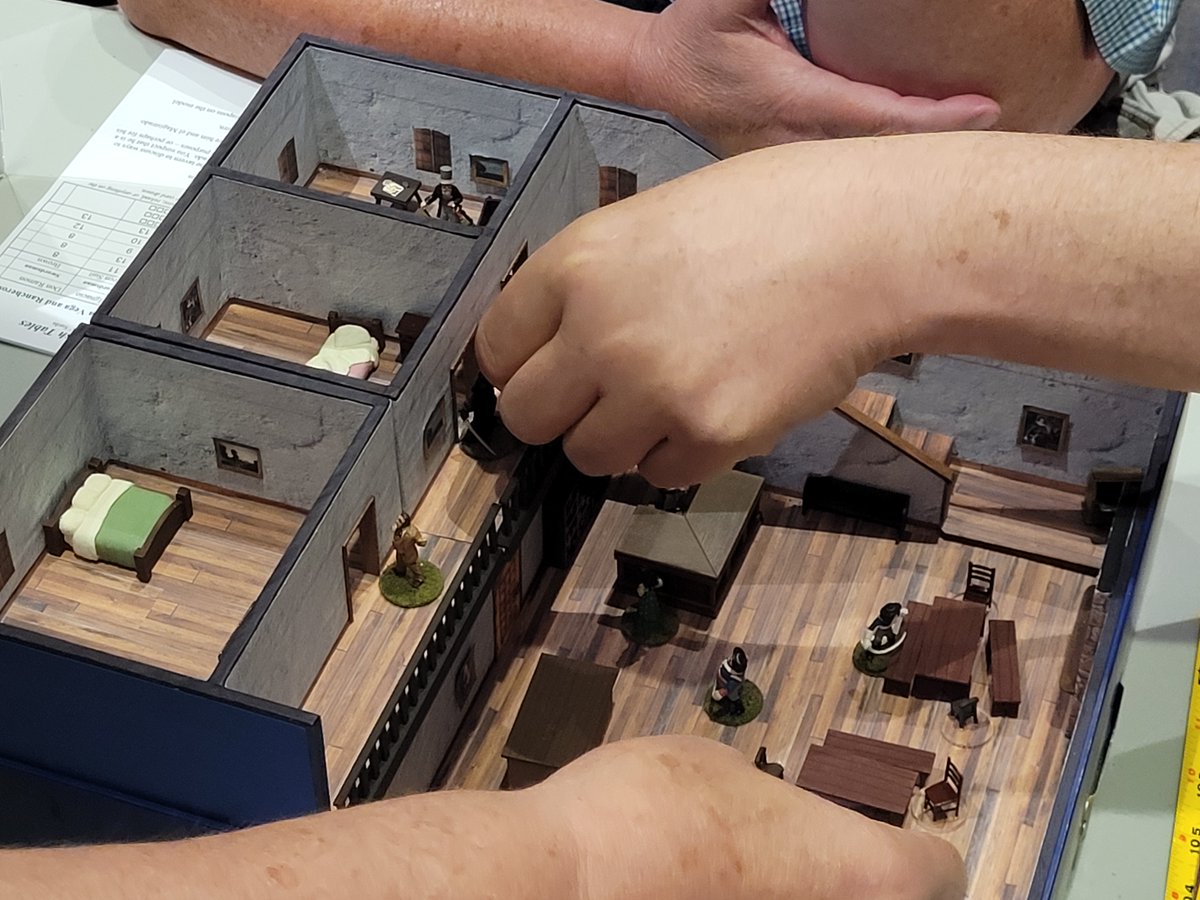 HMGS_Inc's tweet image. In Zorro and the Treasonous Theft, players delved into the shadowy intrigue of Los Angeles as El Zorro raced against time to unmask a dark plot. Outlaw or hero, the legend came alive in this thrilling tale, expertly guided by GM Duncan Adams of The Hawks. #Historicon2025