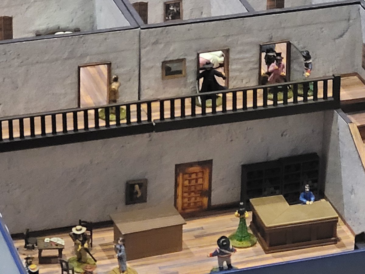 HMGS_Inc's tweet image. In Zorro and the Treasonous Theft, players delved into the shadowy intrigue of Los Angeles as El Zorro raced against time to unmask a dark plot. Outlaw or hero, the legend came alive in this thrilling tale, expertly guided by GM Duncan Adams of The Hawks. #Historicon2025