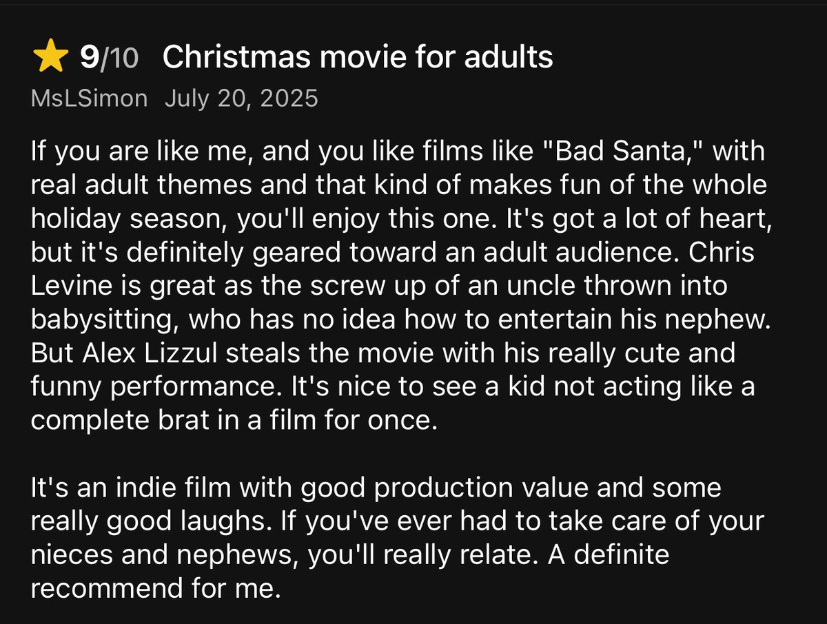 saintnickmovie's tweet photo. What a great review! #hallmark #xmasmovie https://t.co/mWIM7ZVwXW