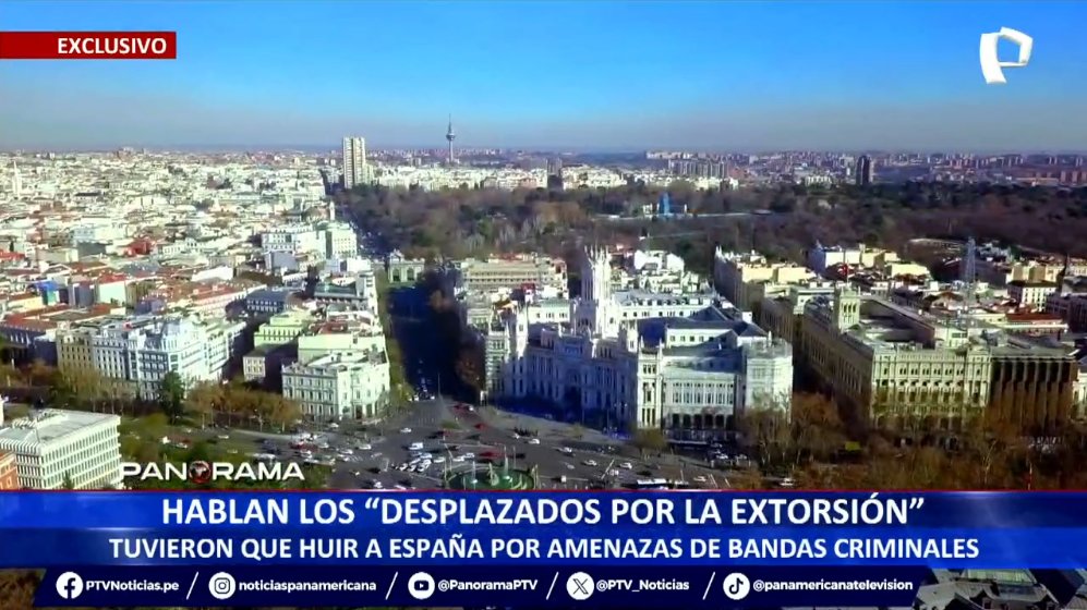 🔴#AHORA EN #PANORAMA | #EXCLUSIVO: HABLAN LOS “DESPLAZADOS POR LA EXTORSIÓN”. TUVIERON QUE HUIR A ESPAÑA POR AMENAZAS DE BANDAS CRIMINALES. 📷 Ver en directo ► panamericana.pe/tvenvivo