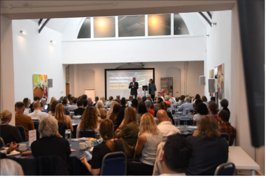 SurreyPsych's tweet photo. It was an inspiring day filled with thought-provoking talks. The team was grateful for the opportunity to connect with peers across the homelessness sector doing exceptional work to drive lasting change. https://t.co/ITVB2MWHiy