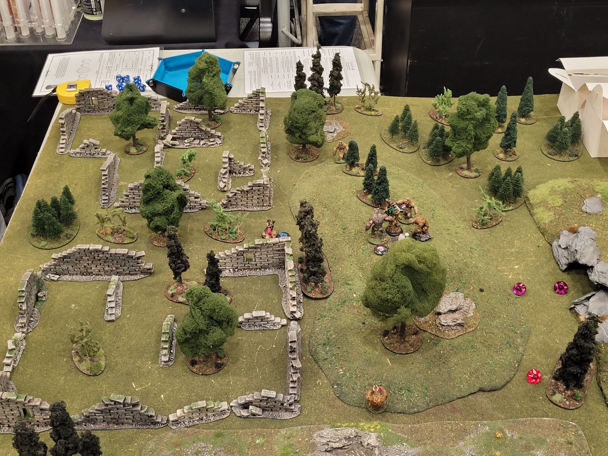 HMGS_Inc's tweet image. In The Consortium, players teamed up as Guild Agents to battle monsters and complete missions from one of four powerful Guilds. Strategy and teamwork ruled the day in this thrilling adventure led by GM Julio Santiago. #historicon2025