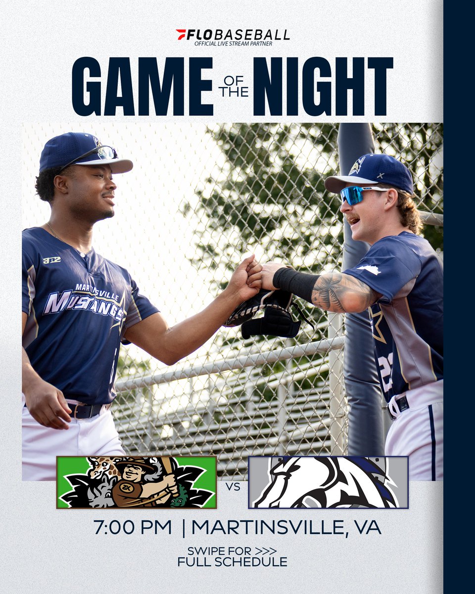 CPLBaseball's tweet image. Grab some popcorn guys, the @AsheboroCPL head to the @MVilleMustangs tonight
Watch all the action through @FloCollegeBSB
#TheFutureIsNow