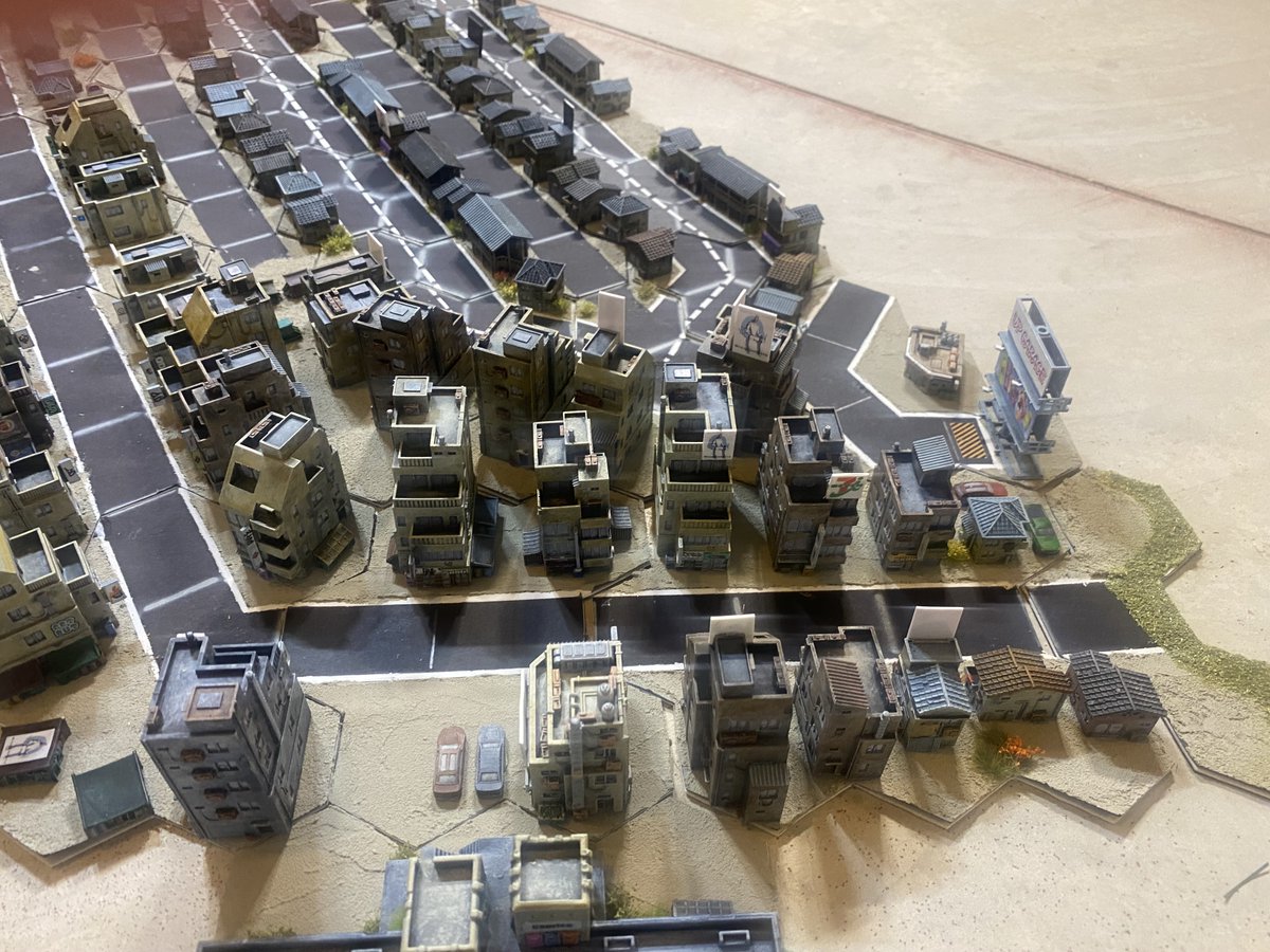 knightsandweek1's tweet image. Here is what it looks like in place. The open hex takes you to the train station. #battletech